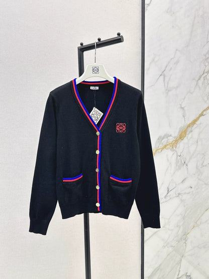 25fw Embroidered decorative cardigan