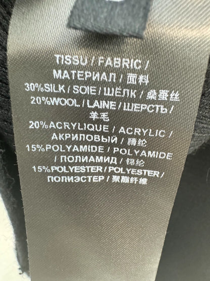 Black knitted cardigan