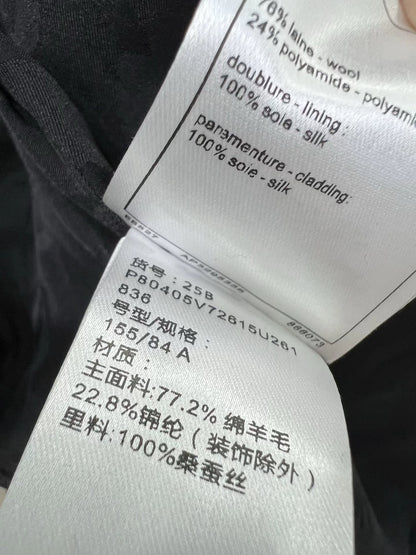 Knitted dress with tied edges, short jacket