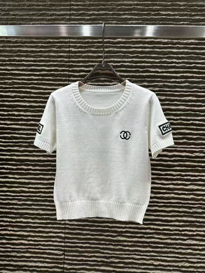 25fw Vintage 3D Embroidered Short Sleeve