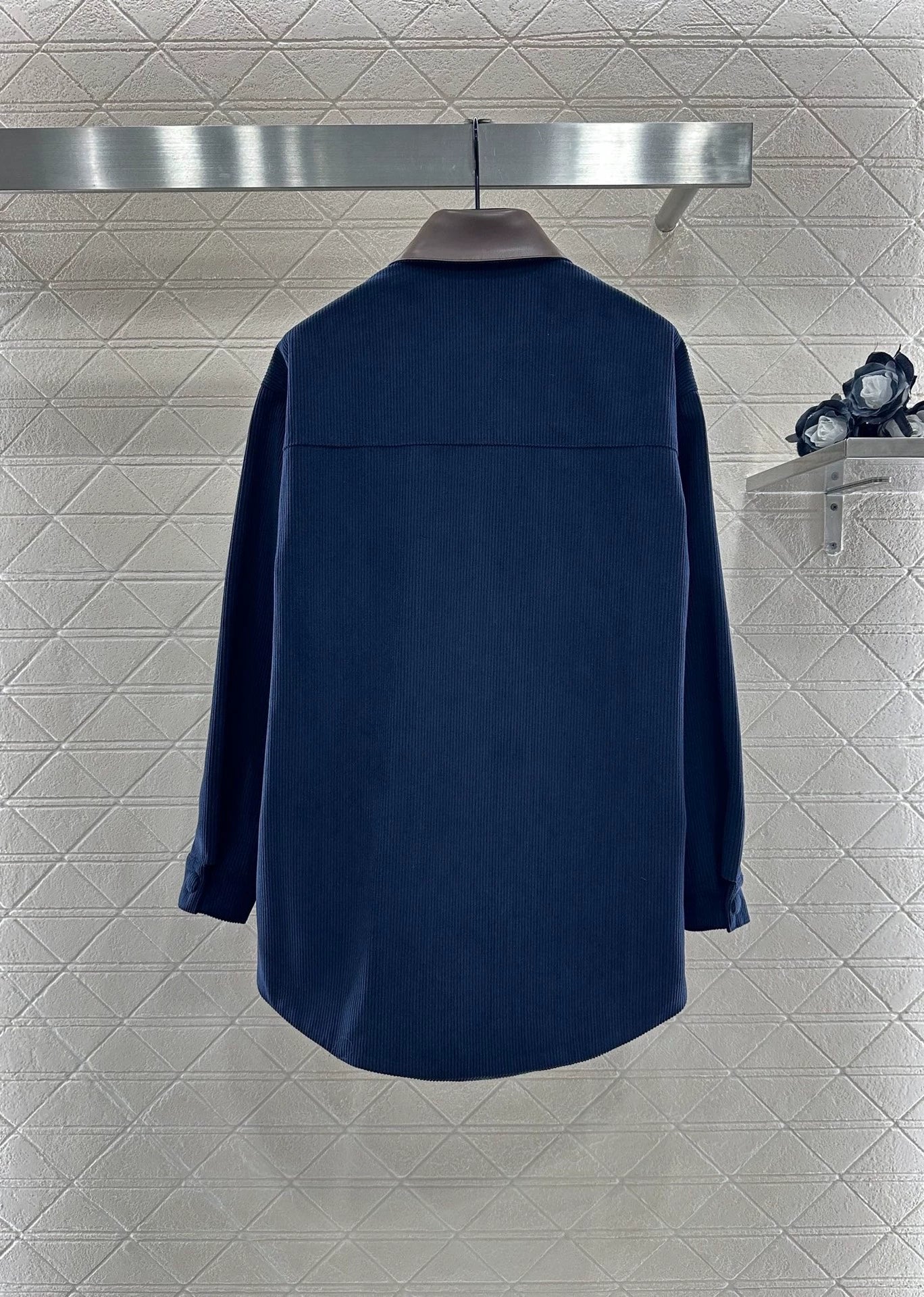 25fw Splicing lapel pocket shirt jacket