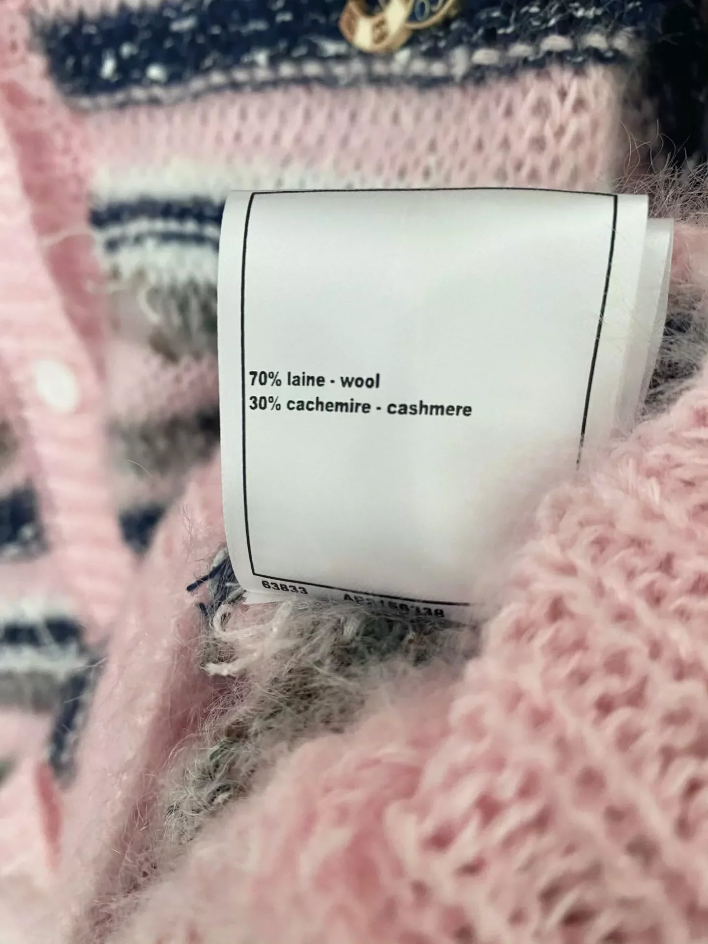 25fw Striped knitted cardigan