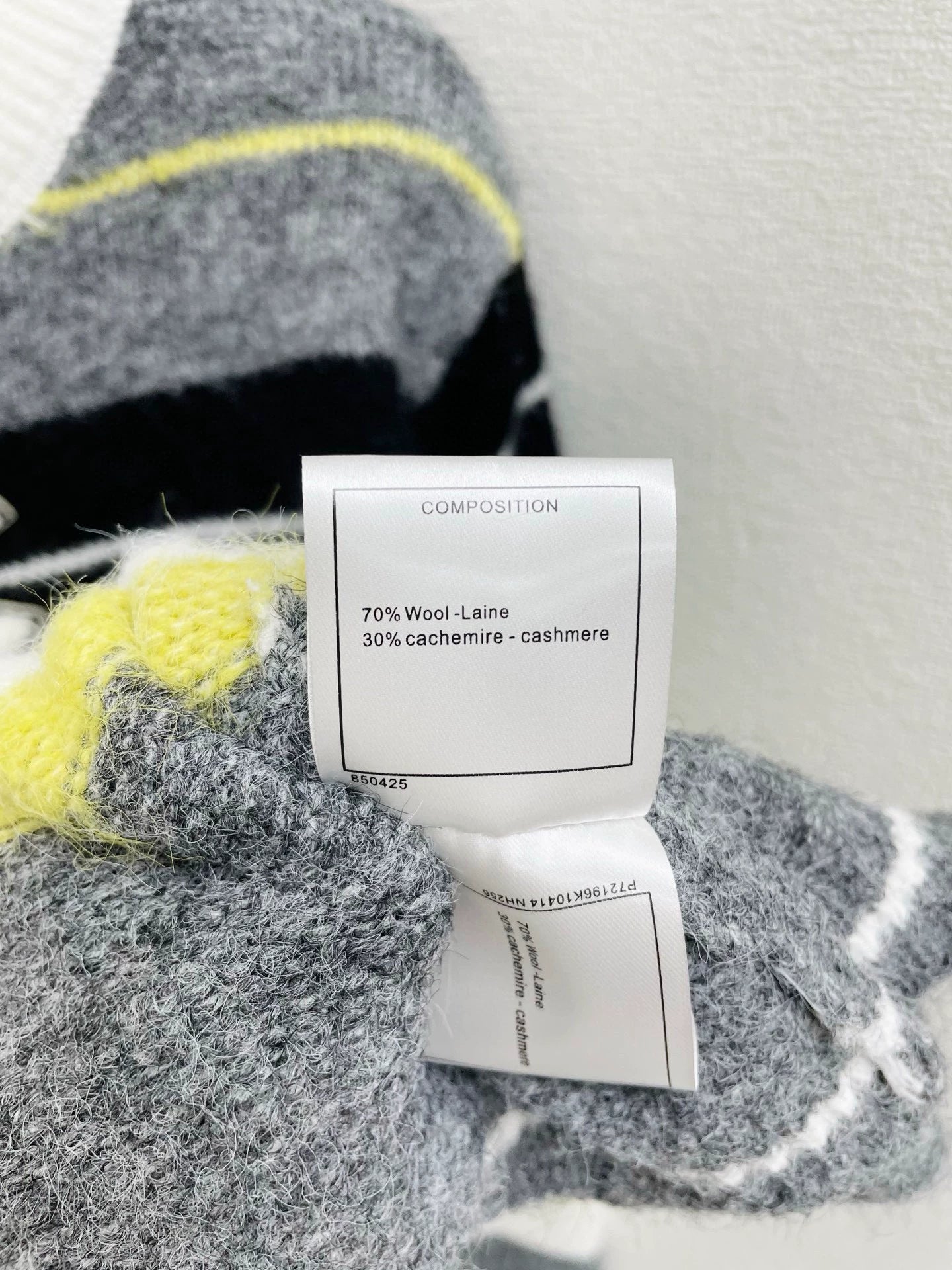 Contrasting striped sweater