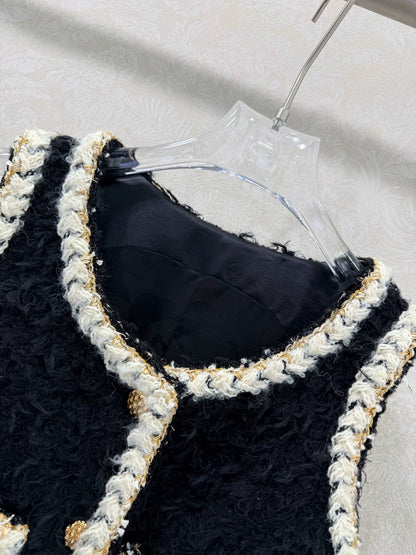 Eco-friendly lamb wool vest dress