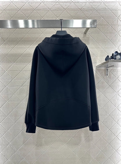 25fw Hooded letter jacket shorts set