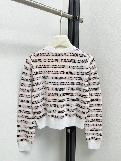 25fw Alphabet striped cardigan