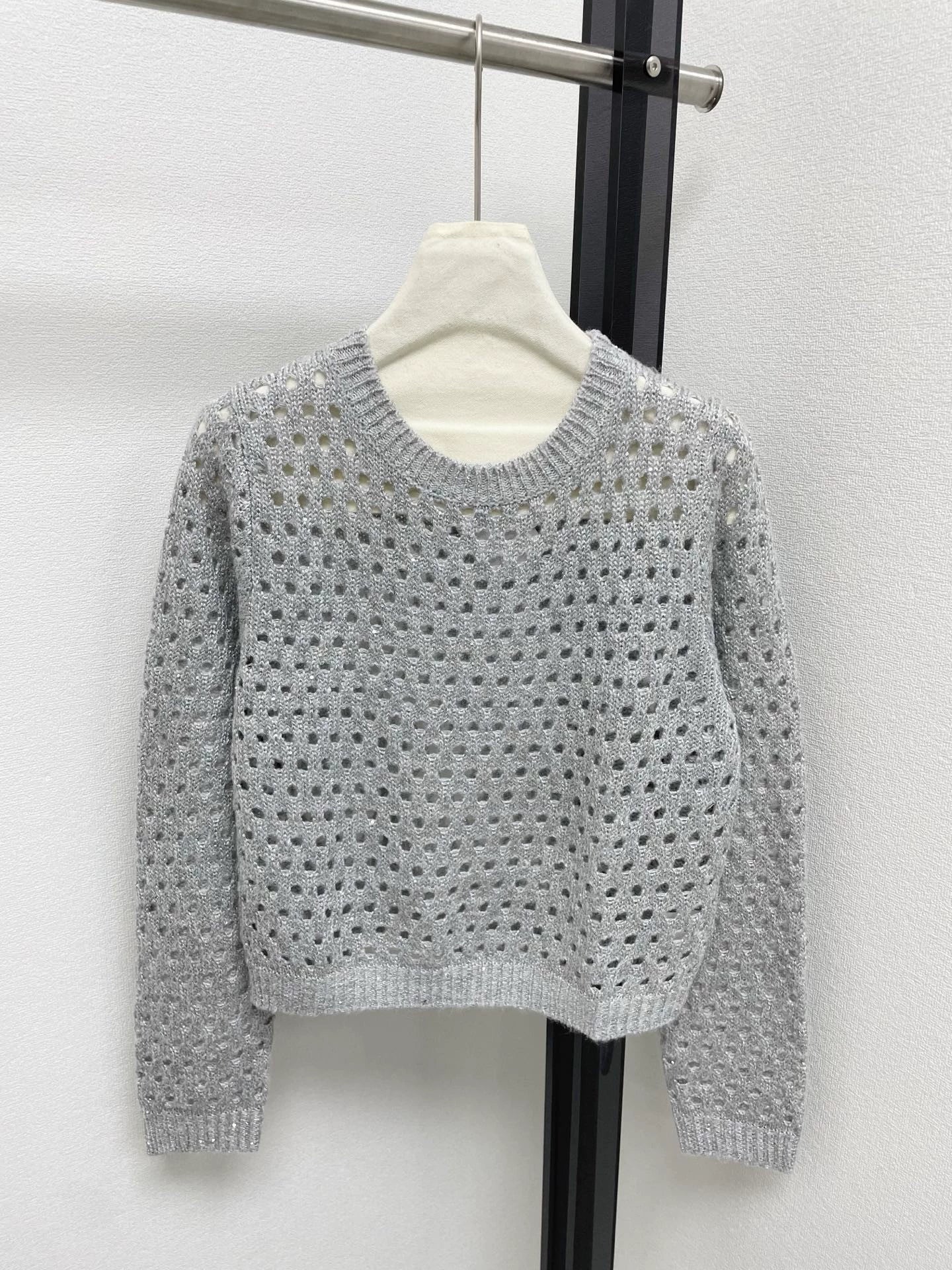25fw new hollow knit sweater