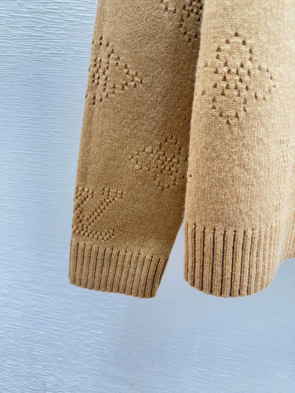 25fw Double breasted knitted cardigan