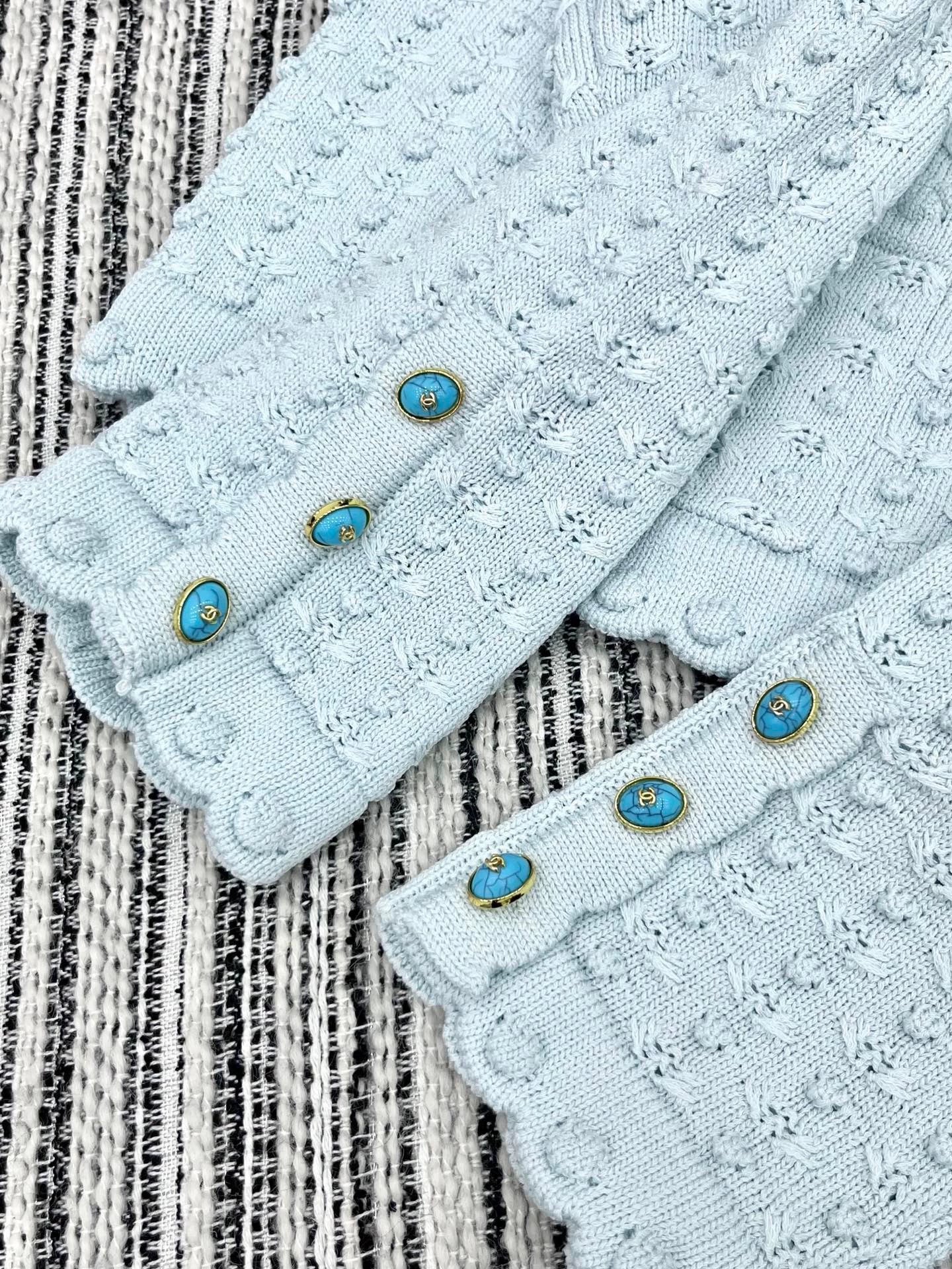 25fw Hook flower round neck jacket