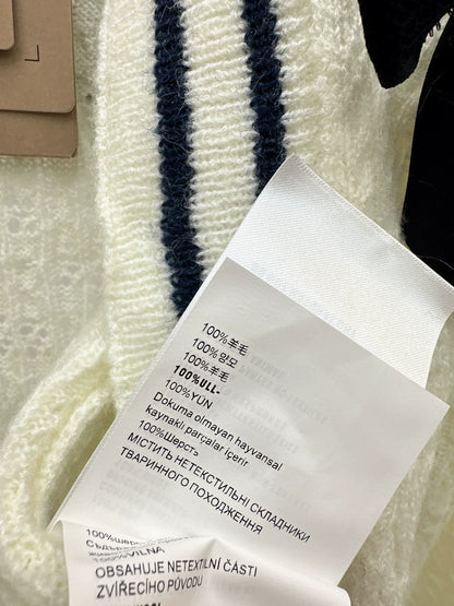 25fw Splicing shawl long sleeved cardigan