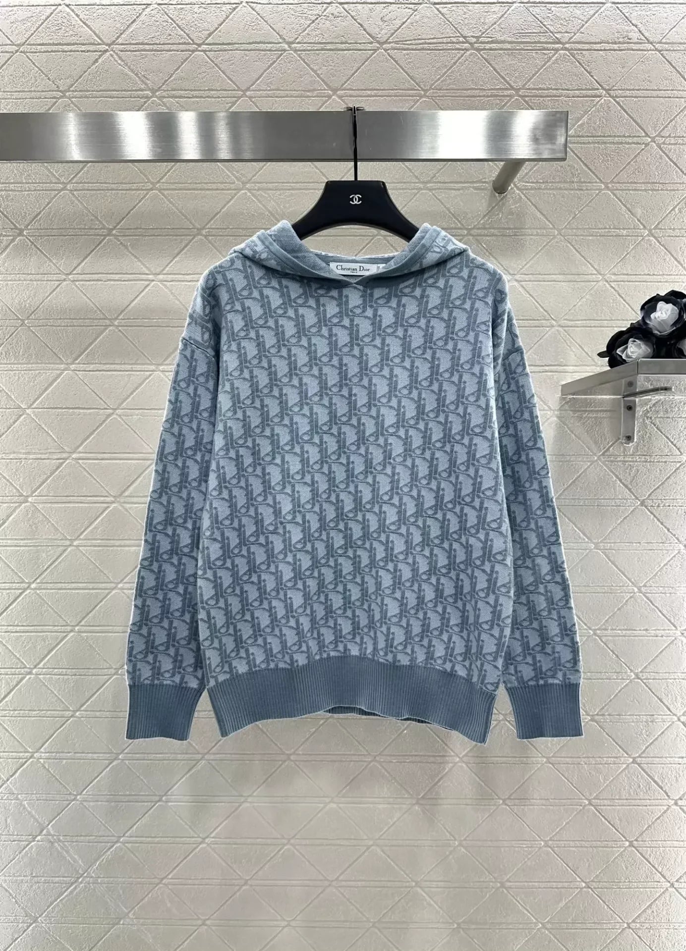 25fw Knitted hooded sweater