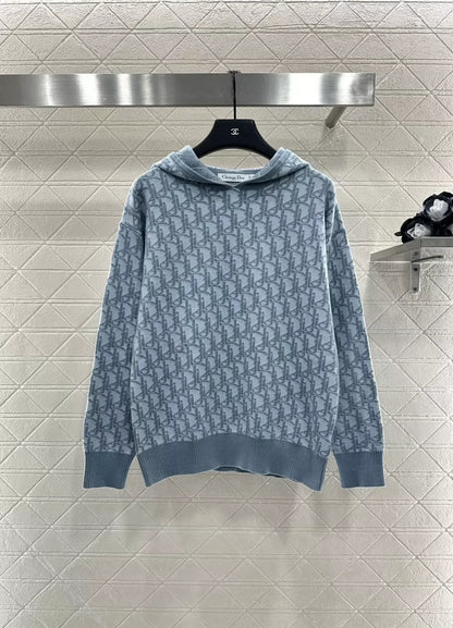 25fw Knitted hooded sweater