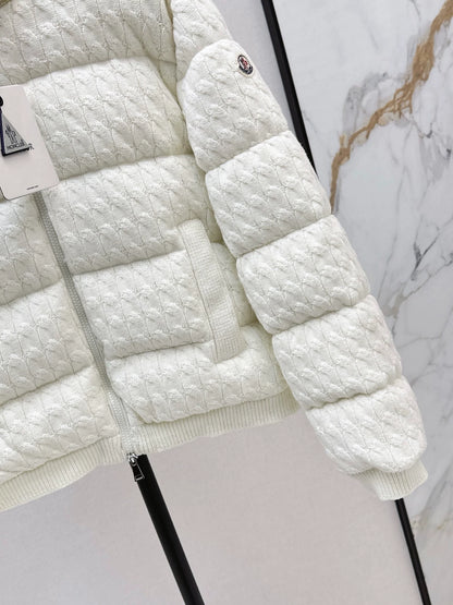 25fw Wool Knitted Bread Down Jacket