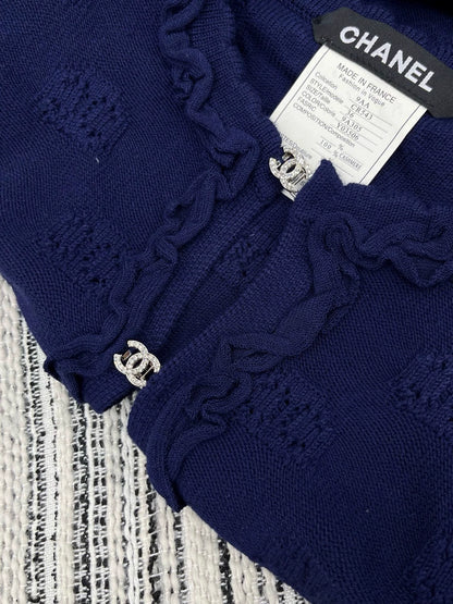 Hook flower round neck jacket