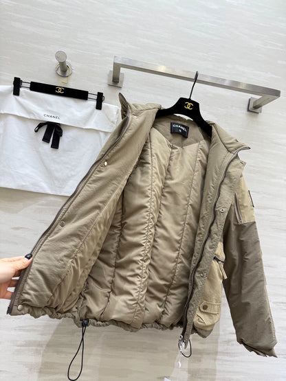 Hooded design with down and cotton jacket