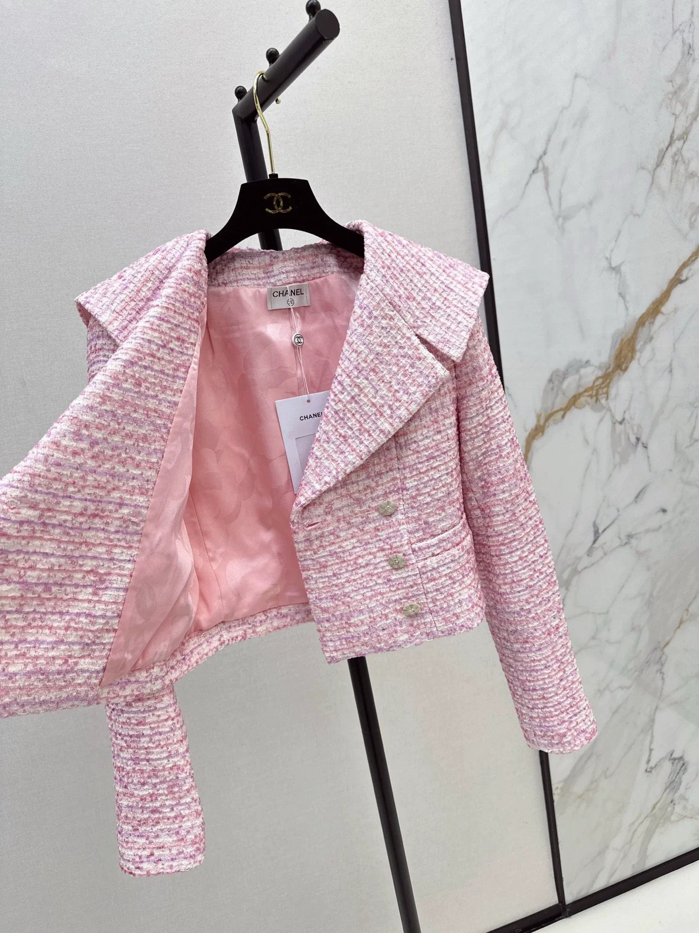 25fw Coarse woolen short jacket