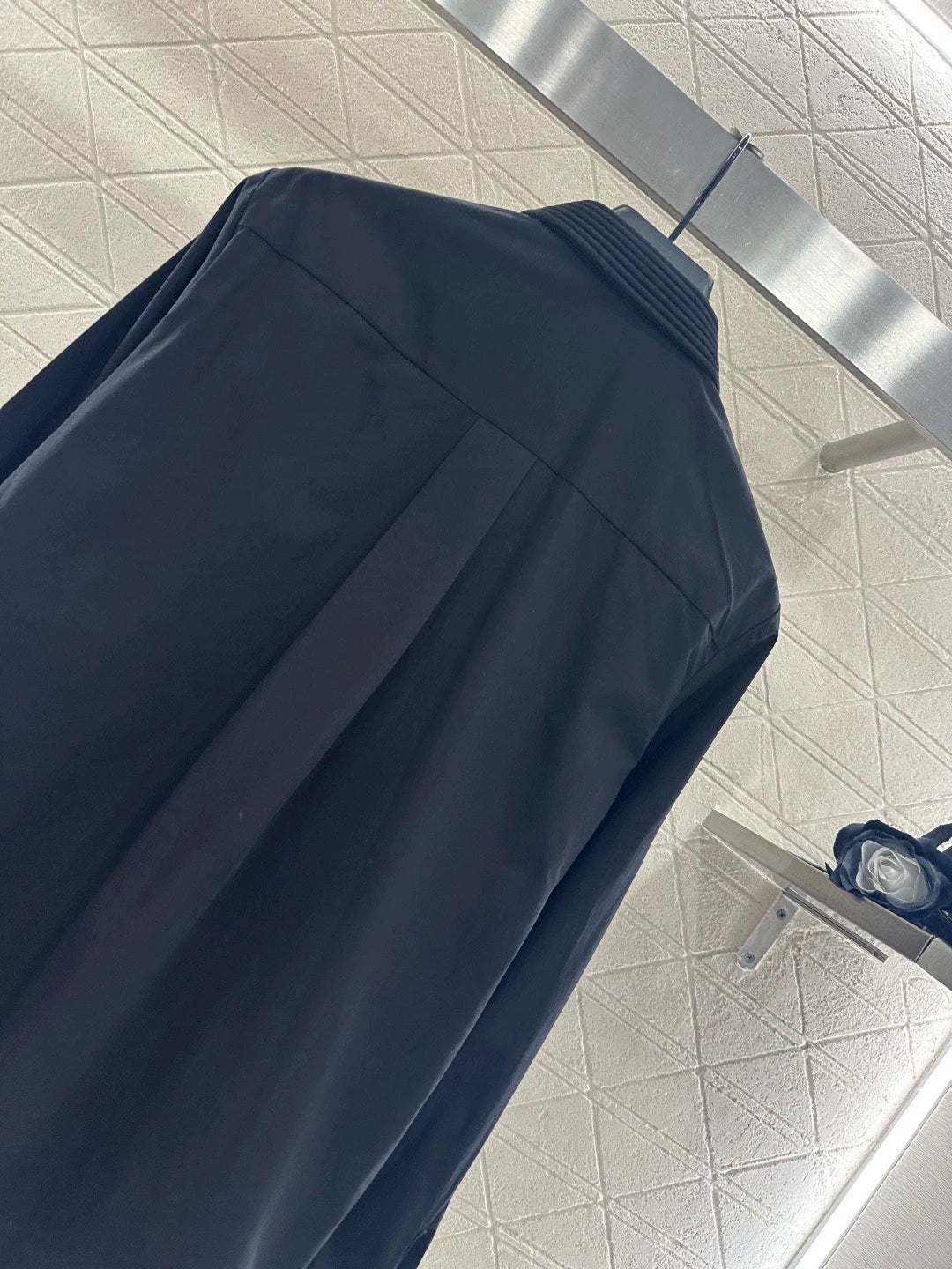 Artistic collar button tassel long sleeved shirt