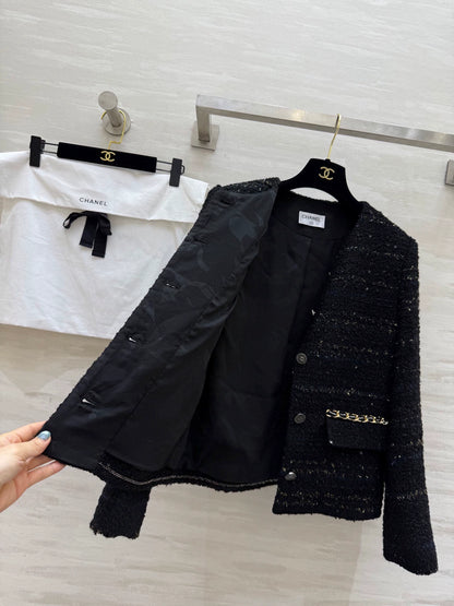 Knitted tweed jacket