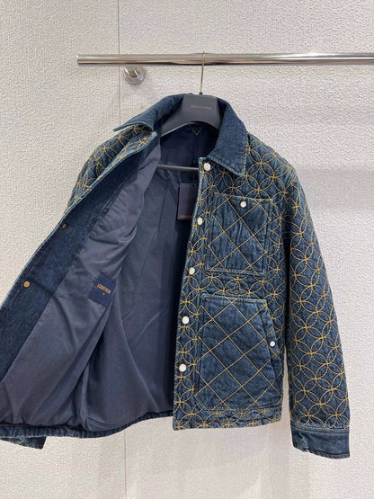 Retro Embroidered Denim Jacket