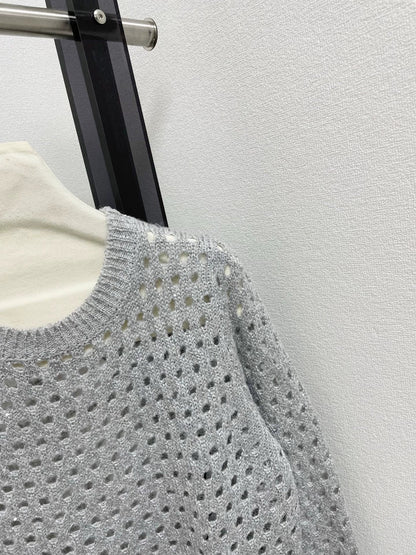 25fw new hollow knit sweater