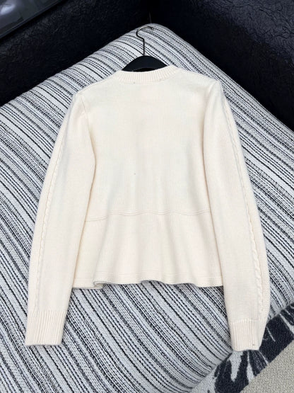 25fw Hook flower lotus leaf cardigan