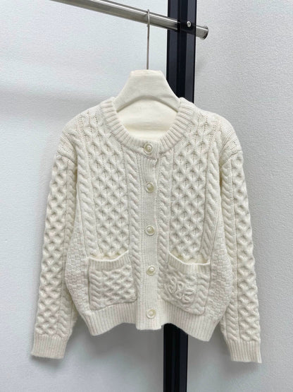 25fw Spinning door knitted cardigan