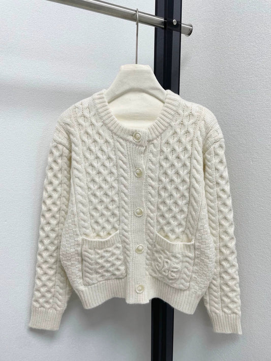 25fw Spinning door knitted cardigan