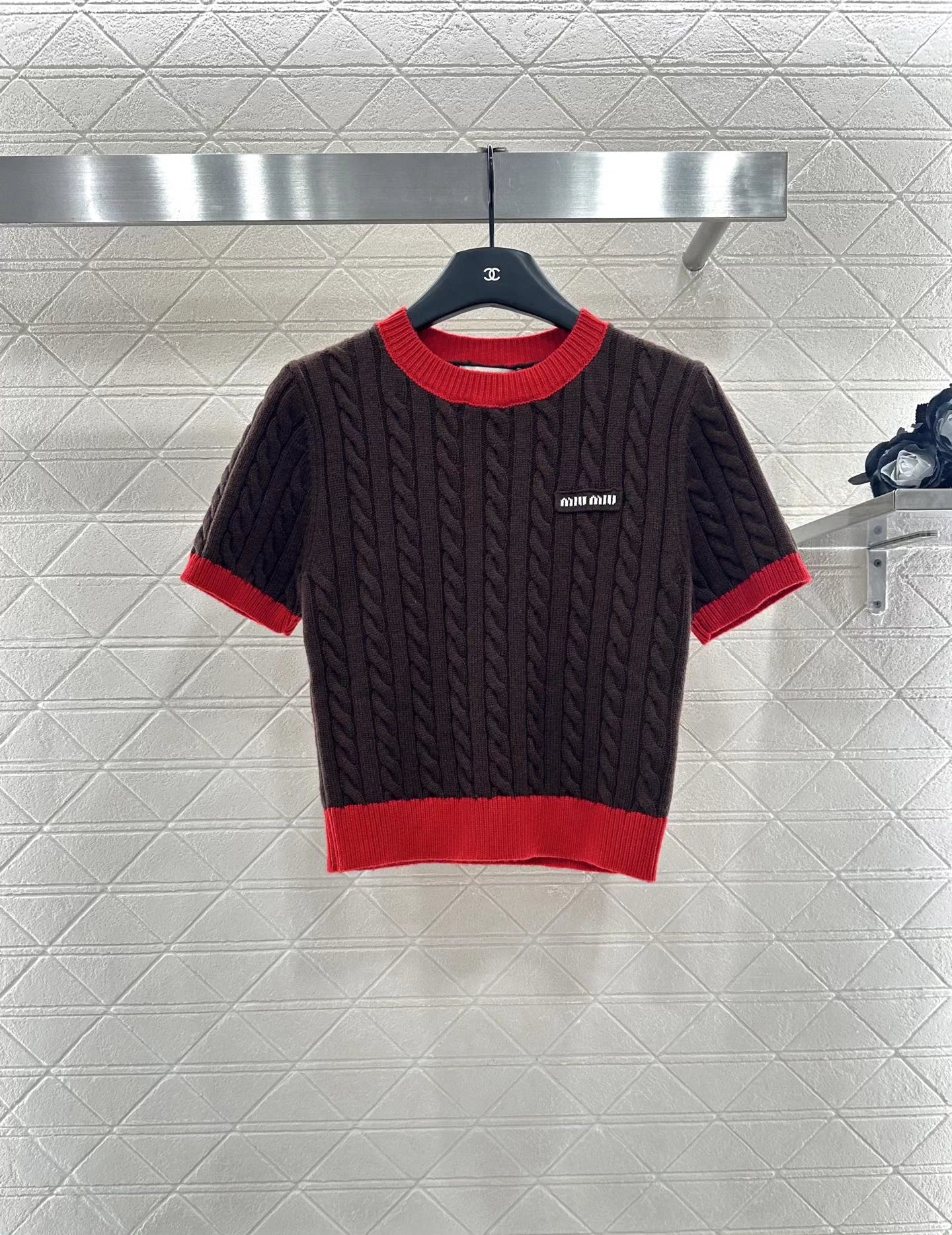 25fw Fried Dough Twists letter short sleeve