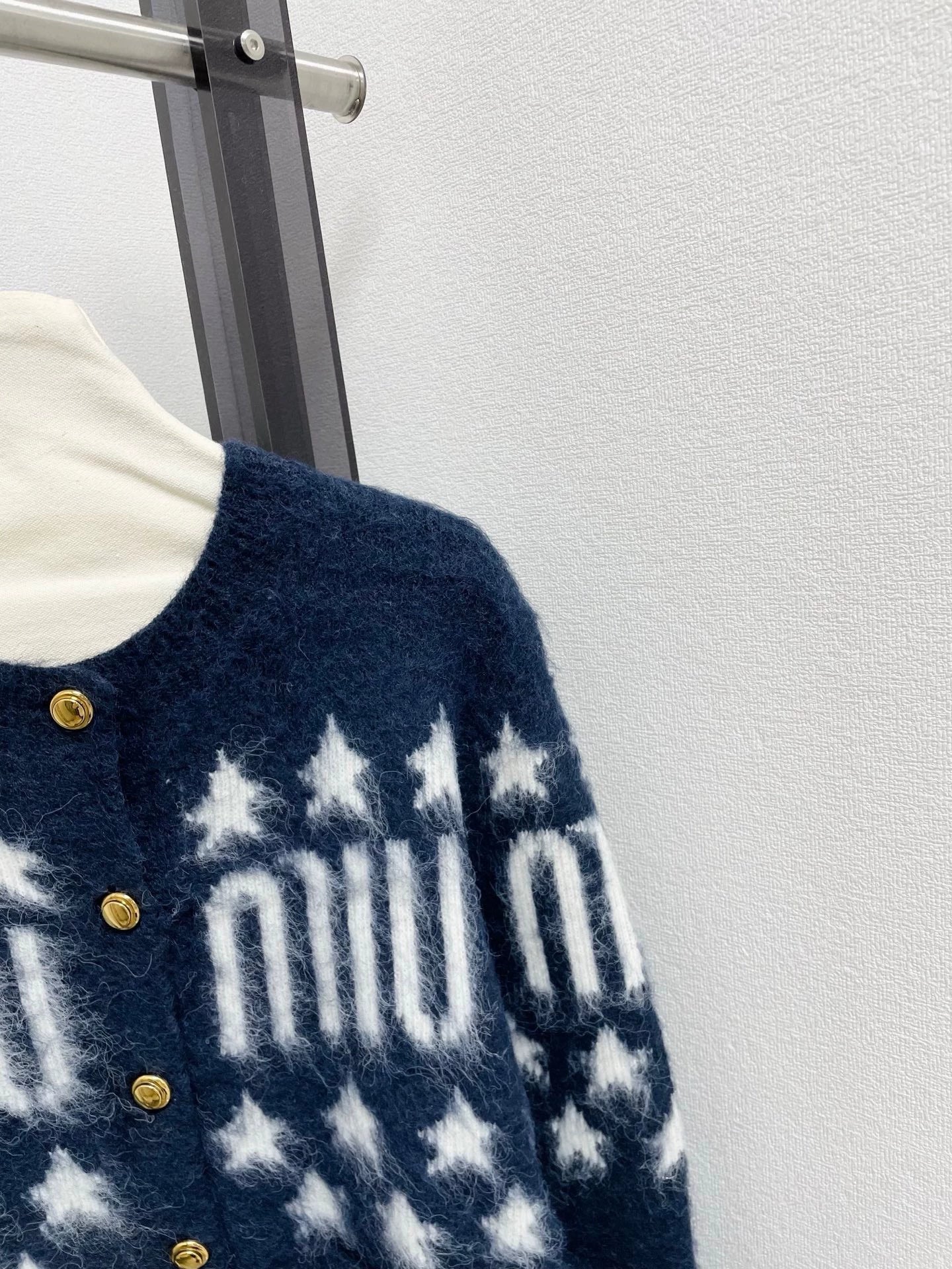 25fw Jacquard plush cardigan