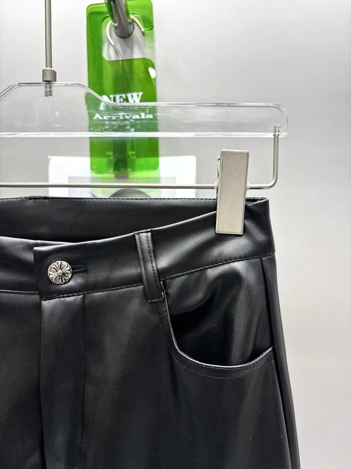 Plant protein leather pants