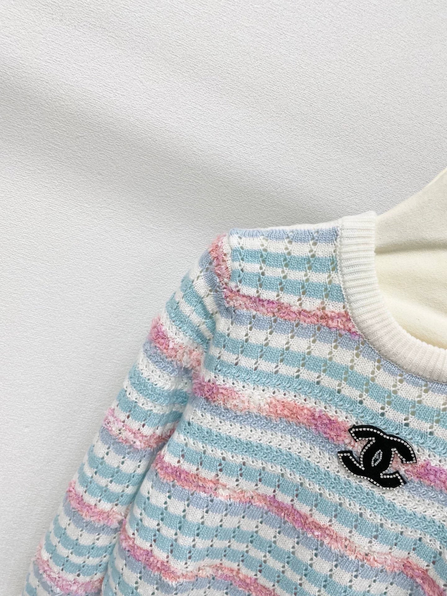 Striped knitted sweater