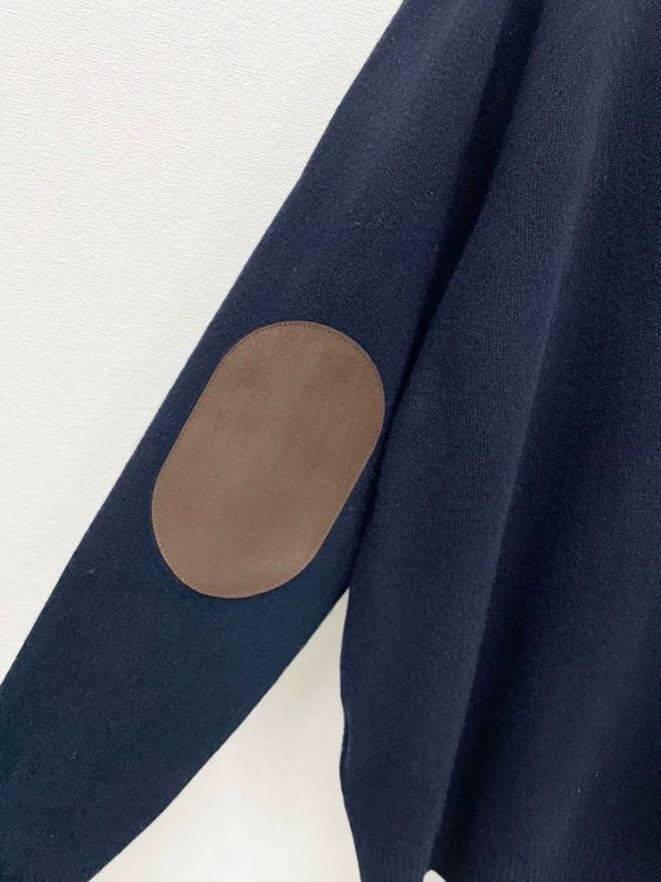 25fw Half zip cashmere sweater