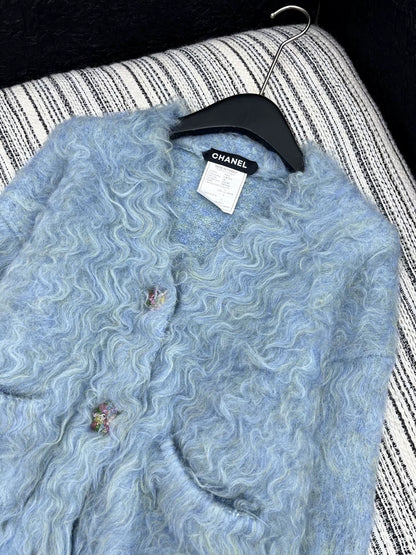 25fw Mohair V-neck jacket