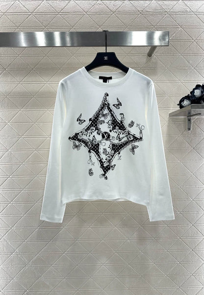 25fw Letter long sleeved shirt