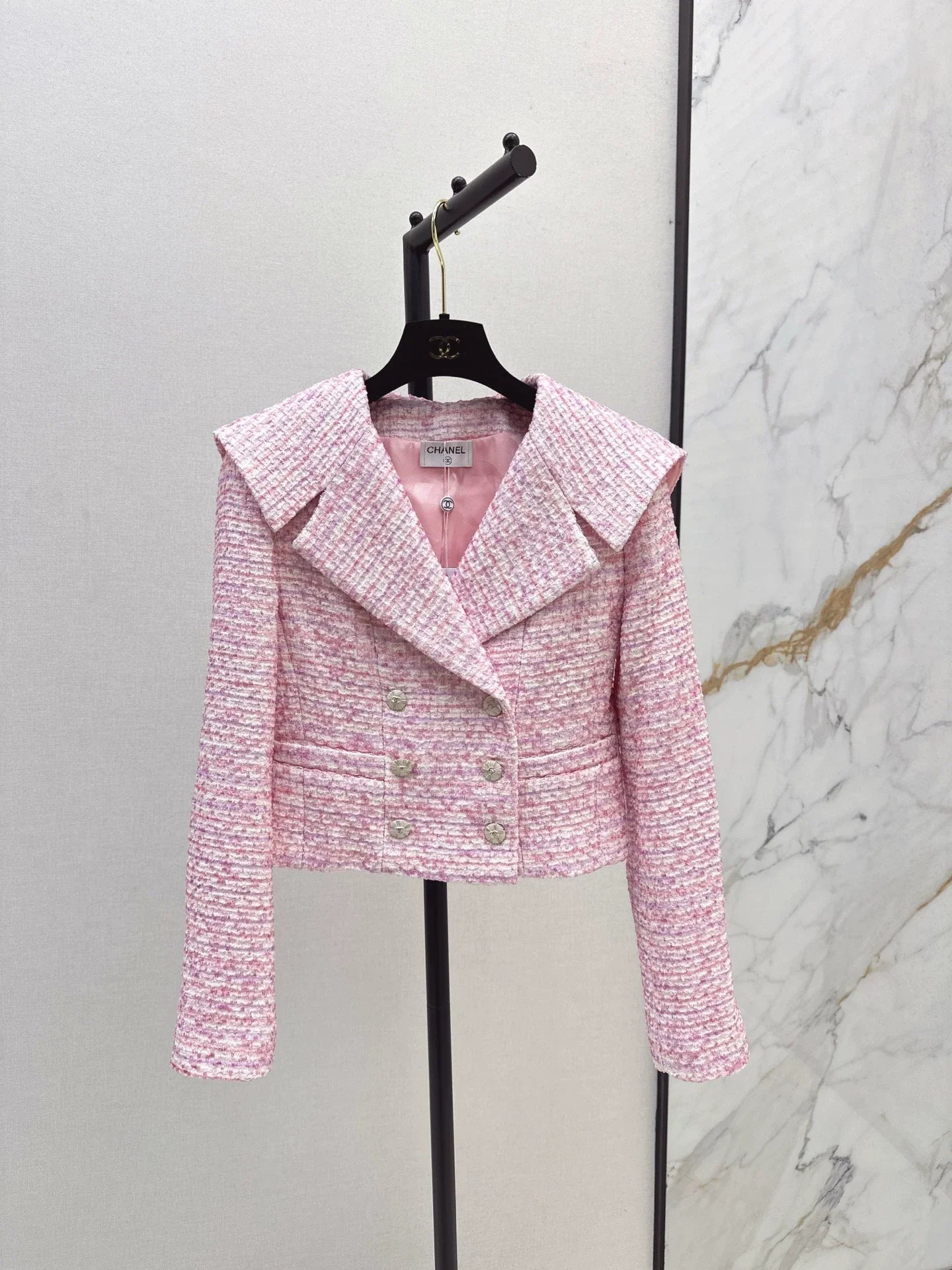 25fw Coarse woolen short jacket