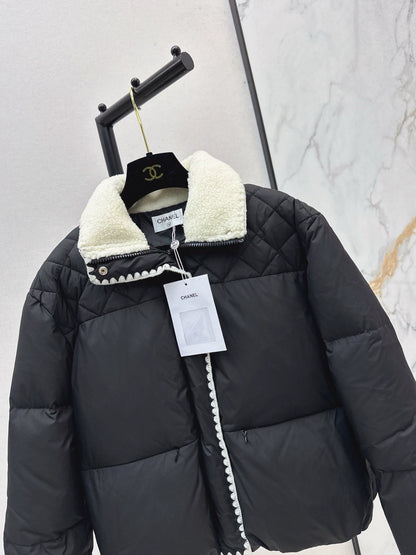 Standing collar down jacket