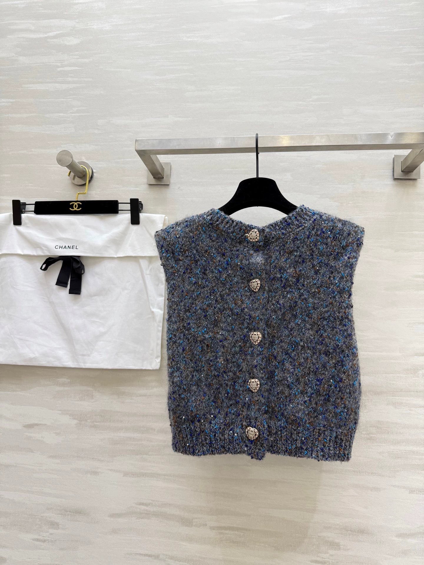 25fw Colorful reversible vest