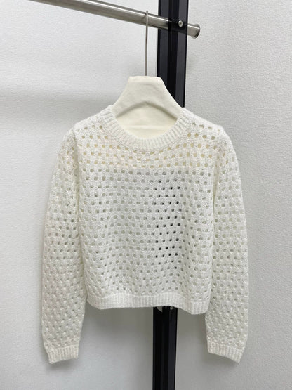 25fw new hollow knit sweater
