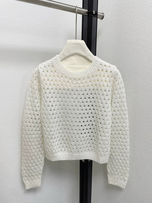 25fw new hollow knit sweater