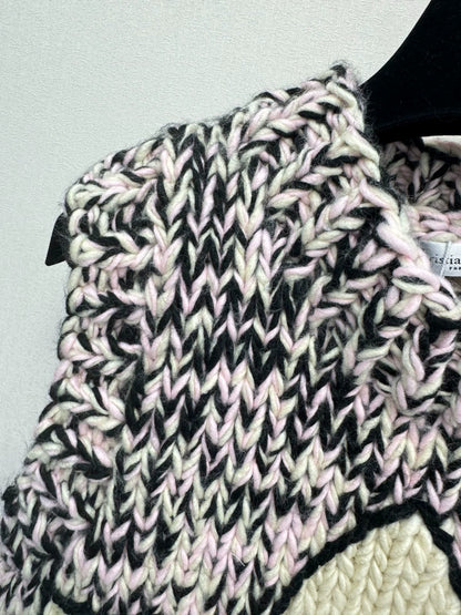 Five pointed star knitted vest