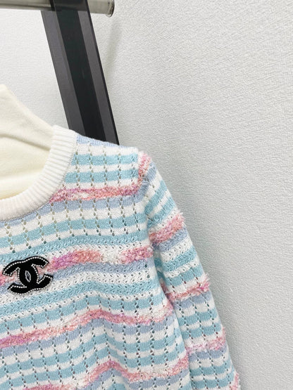 Striped knitted sweater