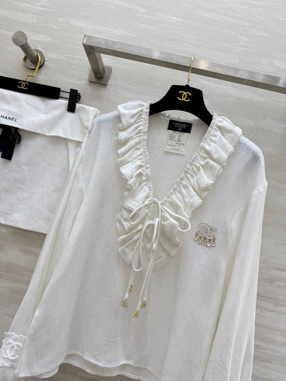 25fw Cotton and linen pleated shirt（Medieval Series）