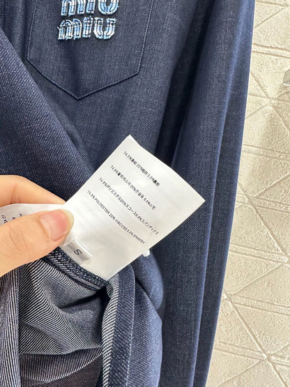 25fw Cowboy patchwork shirt and pants set