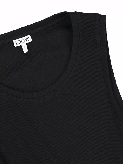 25fw Wrinkled gold buckle vest