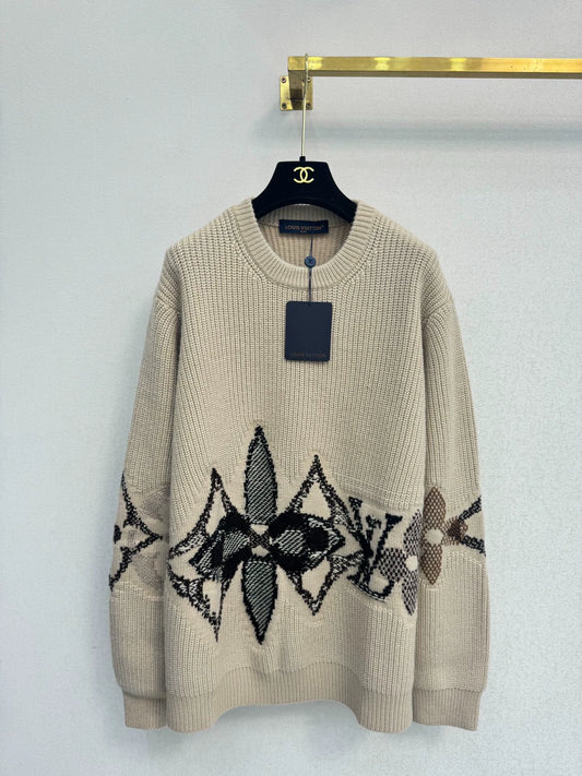 Skiing series knitted sweater