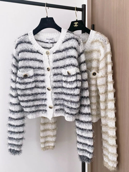 25fw Round neck cardigan