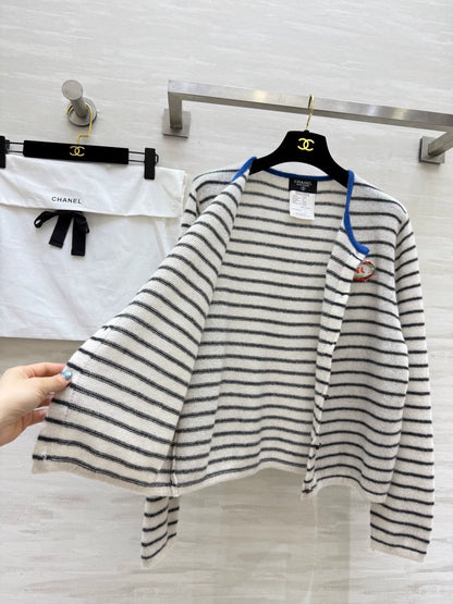 25fw Alpaca striped cardigan jacket（Medieval Series）