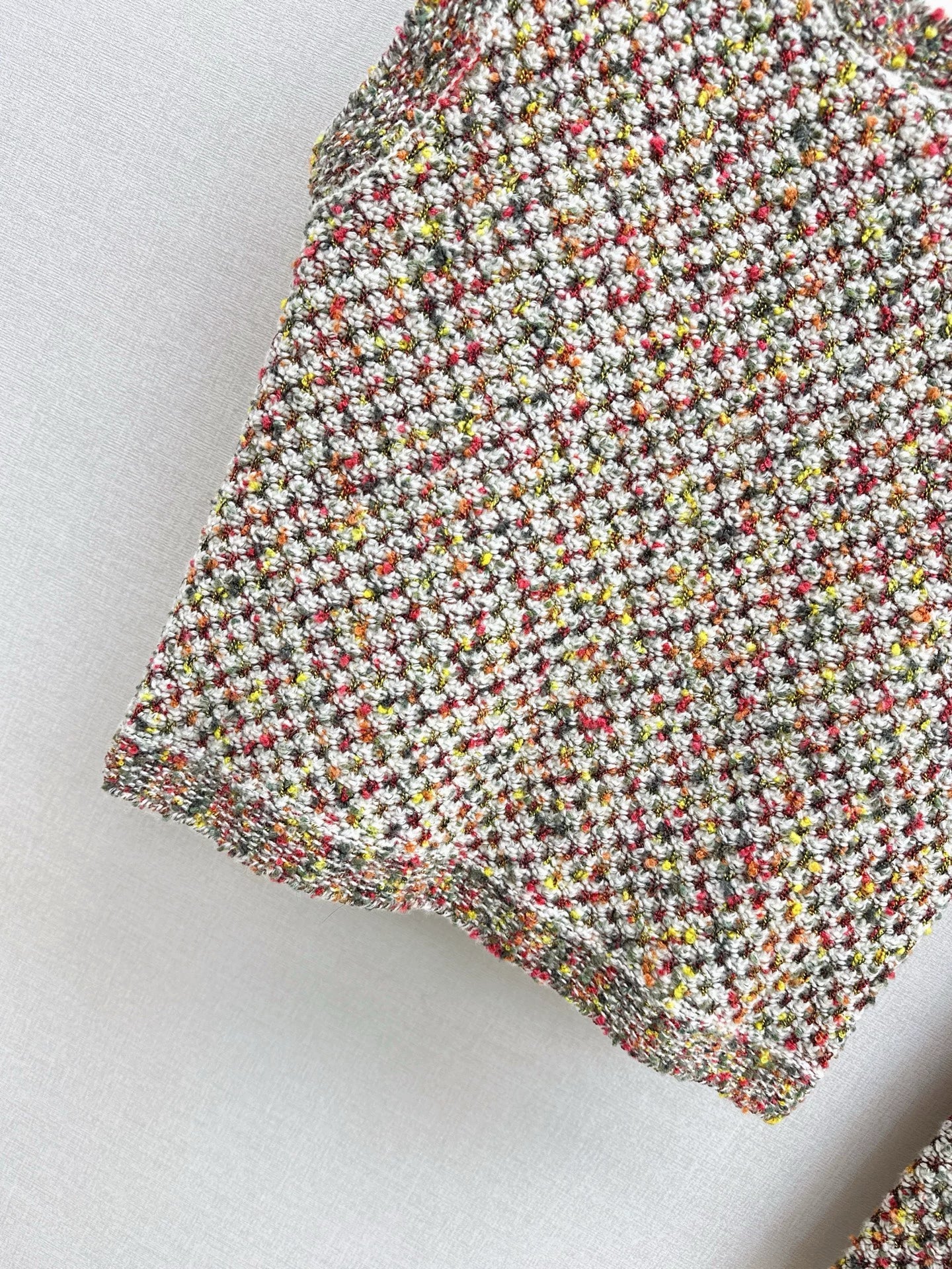 Flower yarn cashmere vest