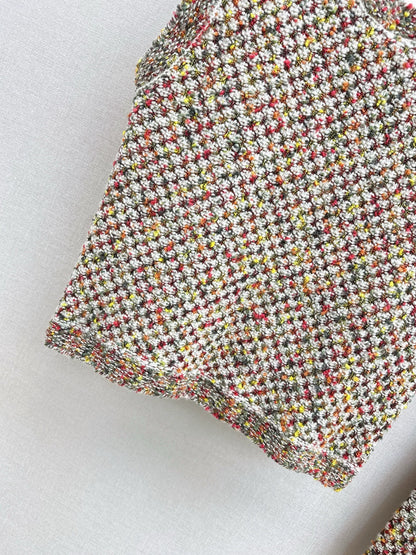 Flower yarn cashmere vest