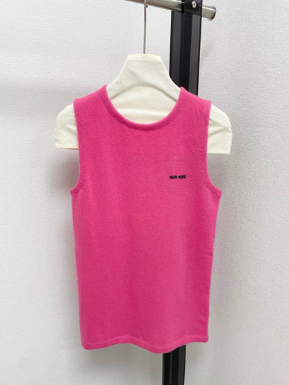 25fw Contrasting jacquard vest